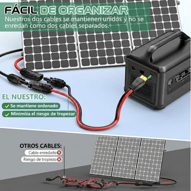 ​CABLE SOLAR XT60 9.1 Mtrs. 🚀 ¡CONEXIÓN DE PANEL Y ECOFLOW! ⚡ - Img 115431478