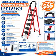 ESCALERA DE MANO DOMÉSTICA PLEGABLE DE 6 PASOS - Img 57542147
