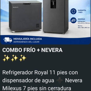Combos Refrigerador + Nevera - Img 123649978