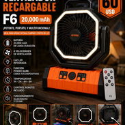 Ventilador recargable marca F6 - Img 57301223