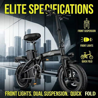 🚲 Bicicleta Eléctrica Plegable LockRun 400W – Ruedas de 14" - Img 123713042