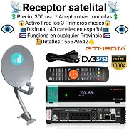 Receptor satelital Gtmedia nuevo completo con todo y activo ( Instalación gratis) - Img 46076493