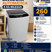 LAVADORA AUTOMÁTICA 8 KGS MILEXUS NUEVAS EN CAJA!!!! - Img 52029000