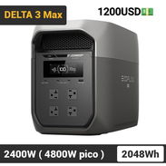 EcoFlow DELTA 3 Max Con 2048Wh, 2400W - Pico 4800W, Carga Rápida y Batería LiFePO Estación de Energía Portátil 1200$ - Img 55111369