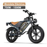 💥🔋 Bicicleta Eléctrica Deepower QS7 – 750W (Pico 1500W) / 48V 20Ah / 20"x4" Fat Tire / Negro - Img 56739925