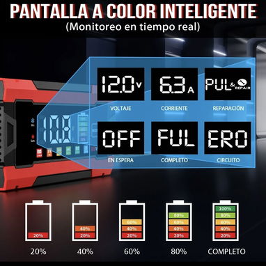 CARGADORES DE BATERIAS DE 10 AMPERES 12 VOLT SIRVEN PARA LAS LIFEPO4 EN 40 USD - 7/9