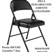 SILLA PLEGABLE CON ASIENTO ACOLCHADO, ENTREGA DE FACTURA, VARIEDAD DE ÚTILES DEL HOGAR, ETC - Img 54919795