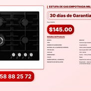 ESTUFA DE GAS EMPOTRADA MILEXUS VPT#-0322 - Img 56831220