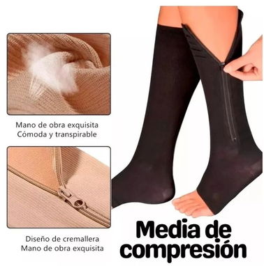 MEDIAS DE COMPRESION CON CIERRE DE ZIPPER - Img 72184105