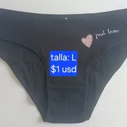Blumers de algodon talla L negro $1 usd, talla XS $400 cup - Img 48845972