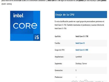 Intel Core i5 750 @2.66GHz (1ra Generación) sin discipador, por si tienes una PC viejita que quieras echar a andar. - Img main-image-45657693