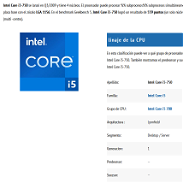 Intel Core i5 750 @2.66GHz (1ra Generación) sin discipador, por si tienes una PC viejita que quieras echar a andar. - Img 45657693