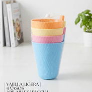 Juego de 4 Vasos Apilables con Absorbentes - Img 57900227