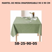 MANTEL DE MESA IMAPERMIABLE 90 X 90 CM - Img 55729224