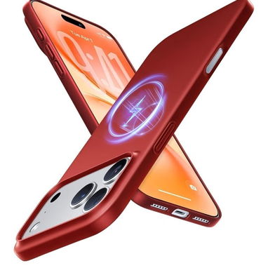 Forro magnético delgado para iPhone 17 Pro Max – Rojo - Img 123274473
