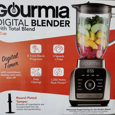 Batidora Gourmia Digital Blender alta calidad y 1250w depotencia, vaso grande de cristal 1.65 L nueva en caja-60usd - Img 97534051