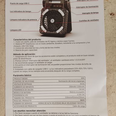 💥Lámparas y Ventiladores Recargables - Img 117720787