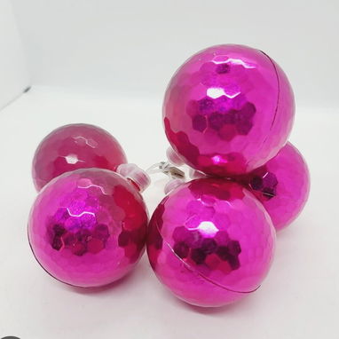 💜Set de 6 bolas de navidad (disco)  8cm (dh) - 4/10
