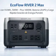 EcoFlow RIVER 2 Max con 512Wh, 500W - Pico 1000W, Batería LiFePO y Carga Rápida Estación/ 445 de Energía Portátil - Img 55768822
