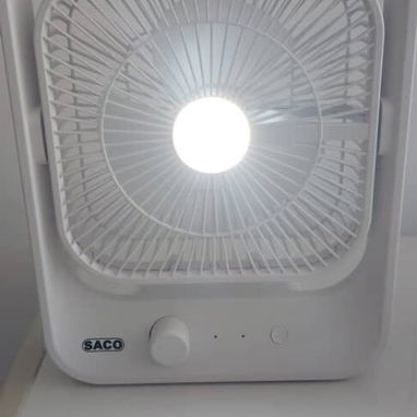 Ventilador portátil de mesa con luz - Img 98826789