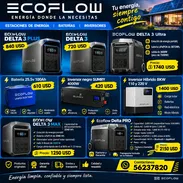 Equipos de energía renovable Ecoflow paneles inversores cables split inverter y convencionales  refrigeradores y neveras - Img 57276907