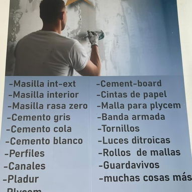 Pladur,pleiser,masilla,Tornilleria,Licea distroicas,Guardavivo,cintas y mucho mas - Img 123838119
