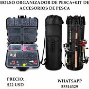 BOLSO ORGANIZADOR DE PESCA+KIT DE ACCESORIOS DE PESCA, ENTREGA DE FACTURA, VARIEDAD DE OFERTAS ESPECIALES - Img 55742152