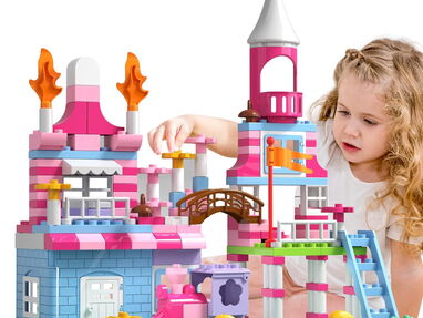 ✅ Castillo de juguete Juguete de niña Castillo de juguete de niña castillo de construcción - Img 66556322