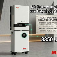 Combo de energía solar Inversor Must de 6kw con batería de 15kw h en 3350 usd con garantía y mensajería gratis en toda - Img 58195815