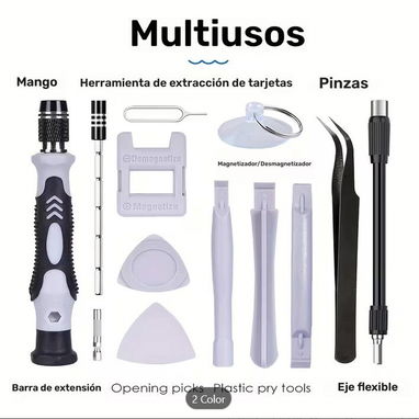 KIT DE HERRAMIENTAS PARA REPARACIÓN ELECTRÓNICA - Img 113471673