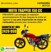 💥 MOTOR TRAPPER 150 CC - RESERVA GRATIS DESDE YA - Img 47533511