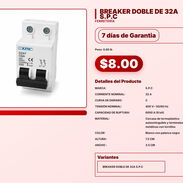 BREAKER DOBLE DE 32A S.P.C . - Img 57555960