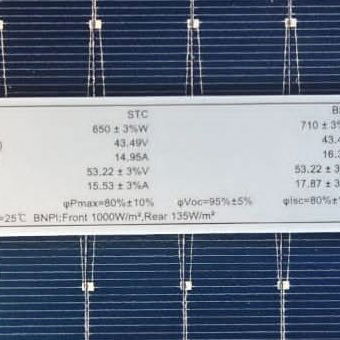 🔸Panel solar bifacial Bluesun 650w🔸 - 2/2