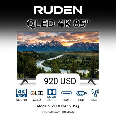 Lavadora automática y semiautomática, Smart TV 85", Ventiladores recargables, Calentador eléct.de agua, Bocina portátil - 7/8