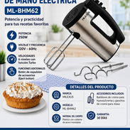 MEZCLADORA DE MANO ELÉCTRICA MILEXUS, ENTREGA DE FACTURA PARA SU GARANTÍA. VARIEDAD DE ELECTRODOMÉSTICOS, ETC - Img 57107820