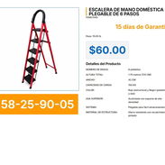 ESCALERA DE MANO DOMÉSTICA PLEGABLE DE 6 PASOS . - Img 57236982