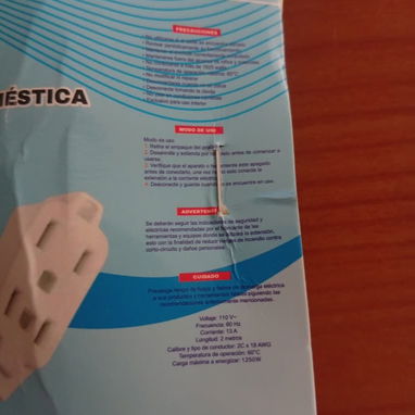 ⚡ EXTENSIÓN ⚡BLANCA DE 3M - S.P.C. MENSAJERÍA CON FACTURA Y GARANTÍA. TL 54833699C - 4/4
