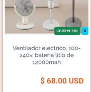 Ventilador Recargable de batería de Litio de 12000 más Precio mayorista: Más de 8 unidades $51 USD Más de 100 unidades $ - Img 55442181