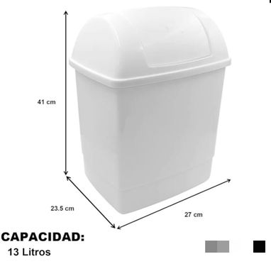 Juego de 3 Cubos plásticos de basura. - Img 123336231