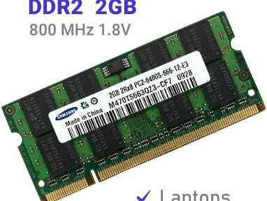 Samsung DDR2 2Gb 800 MHz / Memoria RAM para Laptop - Img main-image-45711897