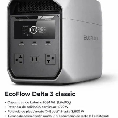 Ecoflow delta 3 classic con su panel solar de 110 W - 2/2