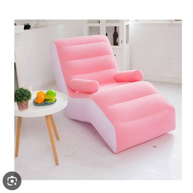 Sofá Inflable Rosa, Relajante Y Transportable - Img 123609231