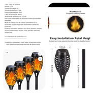 Kit de 4 lámparas de jardín con cargador solar - Img 58191571
