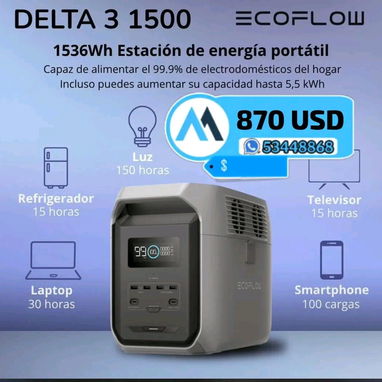 ❤️ESTACIONES DE ENERGÍA ECOFLOW ❤️ Primera Mano 🫱🏻 📌La Habana 🟢 wa.me/+5353448868 🟢 📲Llamar al 53448868📲 - Img 121441195