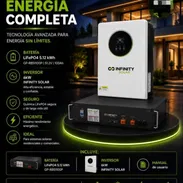 Kit solar Inversor de 6KW con batería de respaldo de 5.12 KW 110 y 220 v - Img 56778538