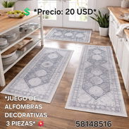 JUEGO DE ALFOMBRAS DECORATIVAS – 3 PIEZAS - Img 54764330