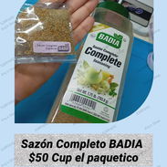Sazón Completo BADIA $50 cup el paquetico ( Los paqueticos son del mismo tamaño y gramaje que los Goya ) - Img 58026215