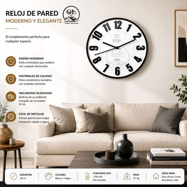 Reloj de Pared - Img 123730629