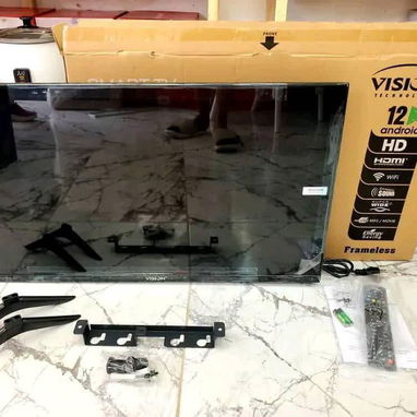 Smart TV 32 pulgadas Visión Híbrido Cajita HD interna y soporte para la pared por solo $245 Con Envío, Garantía - 3/3