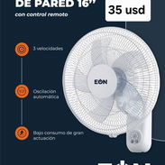 VENTILADOR DE PARED CON CONTROL REMOTO - Img 54998935